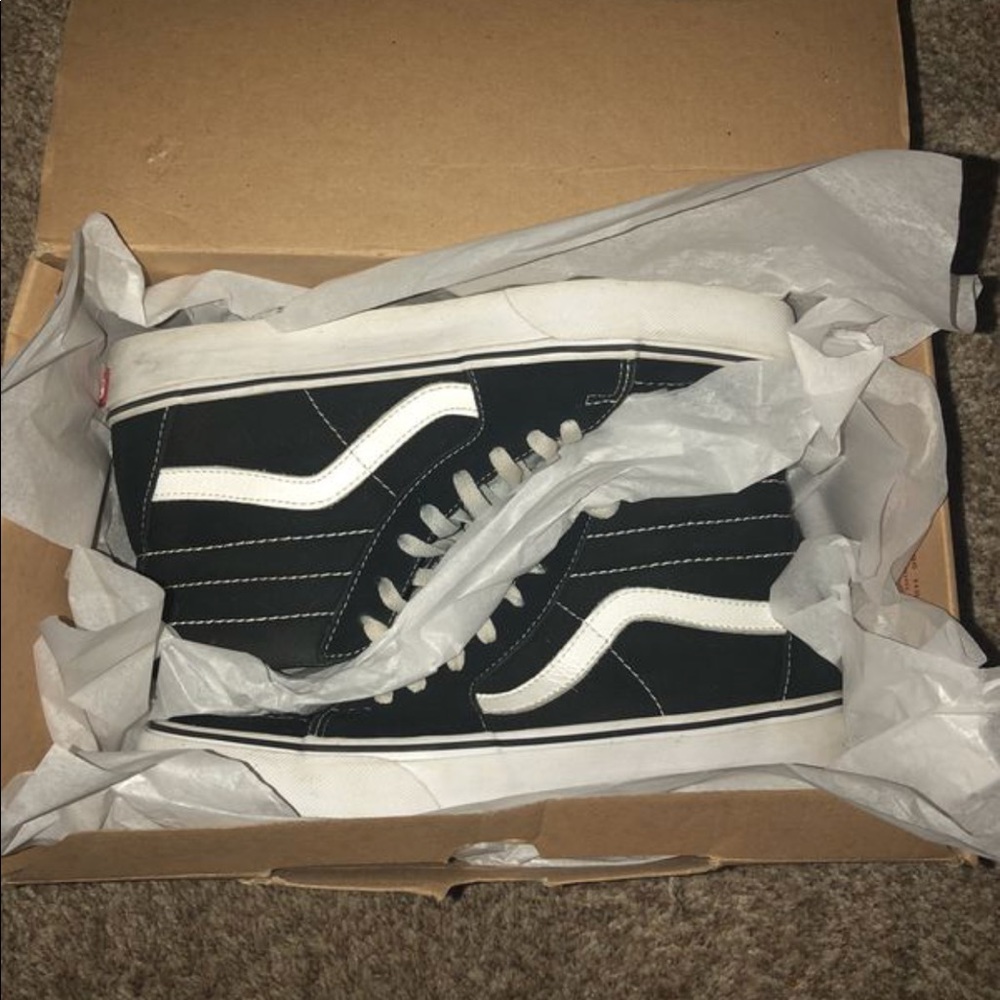 Black high top Vans